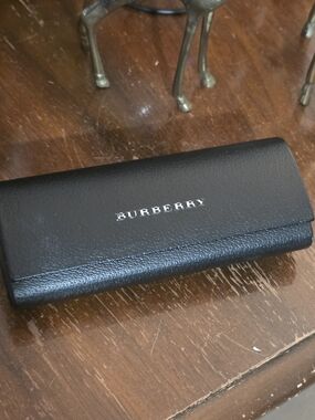 Burberry Black Leather Sunglasses Case
